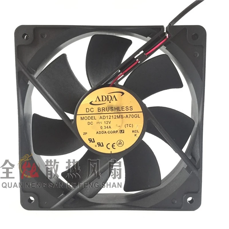 

New original 12025 DC12V 0.34A AD1212MS-A70GL 12cm chassis power supply mute cooling fan