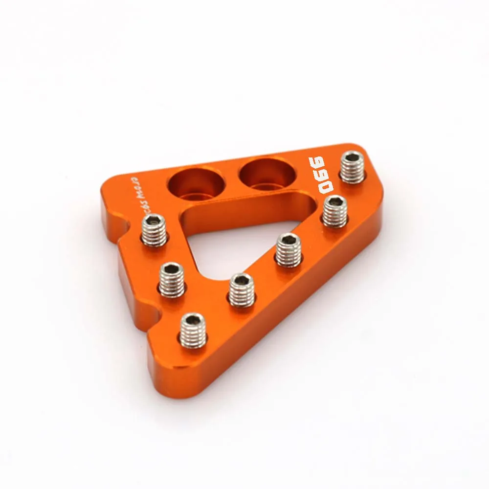 Rear Brake Pedal Step Plate For KTM 990 SUPERMOTO /R /SMT /ADVENTURE /S/R Logo Orange 2013 2012 2008 Motorcycle CNC Aluminum