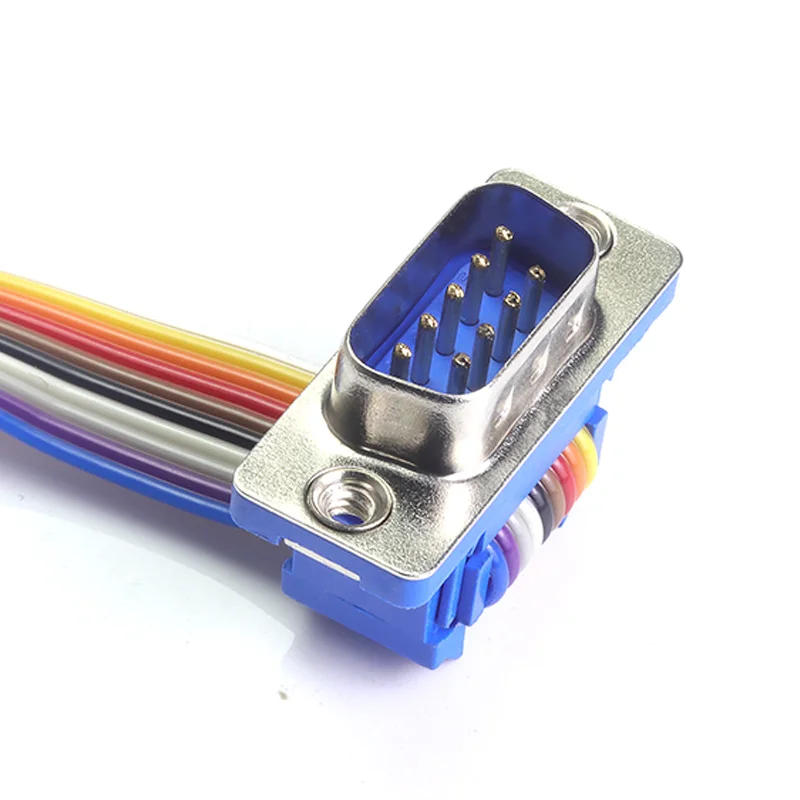 DB9 Konektor Jantan Bebas Pengelasan Soket Betina Tipe Jalur Tekanan 9 Pin Konektor Port Seri Adaptor RS232 RS485 RS422 D-SUB9