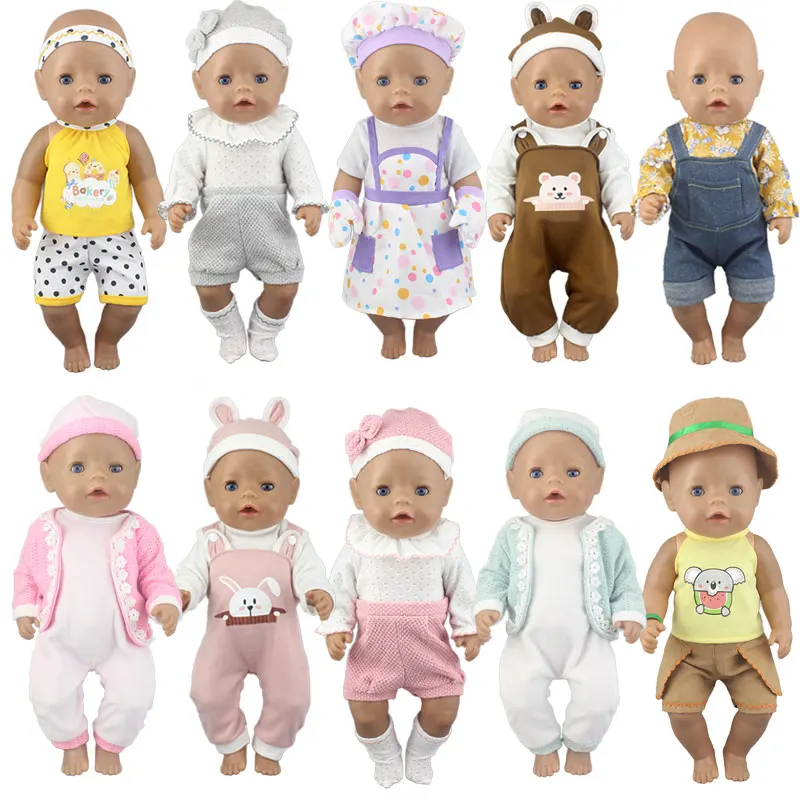 2021 top  Suit Fit For 43cm Reborn Boy Baby Doll 17 Inch New Born Baby Doll Clothes