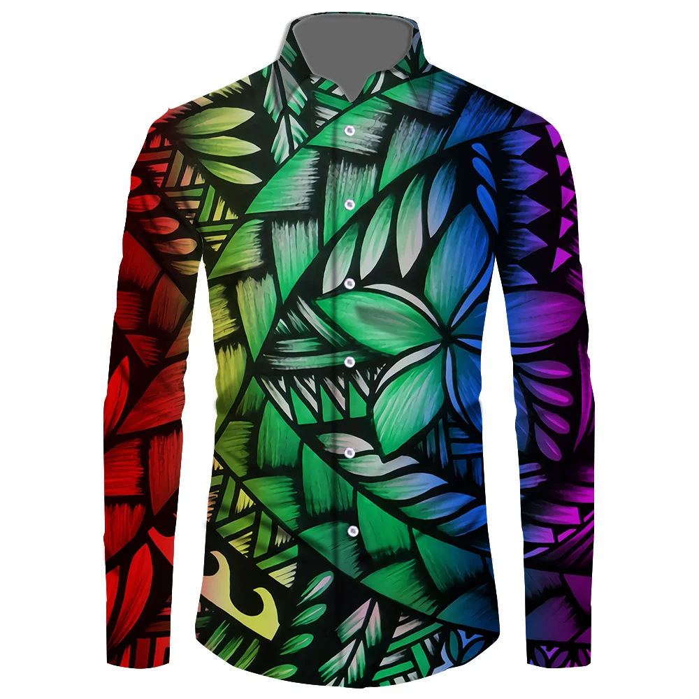

Polynesian Wear Samoan Viking Hawaiian Shirt Men Clothes Clothing Puletasi