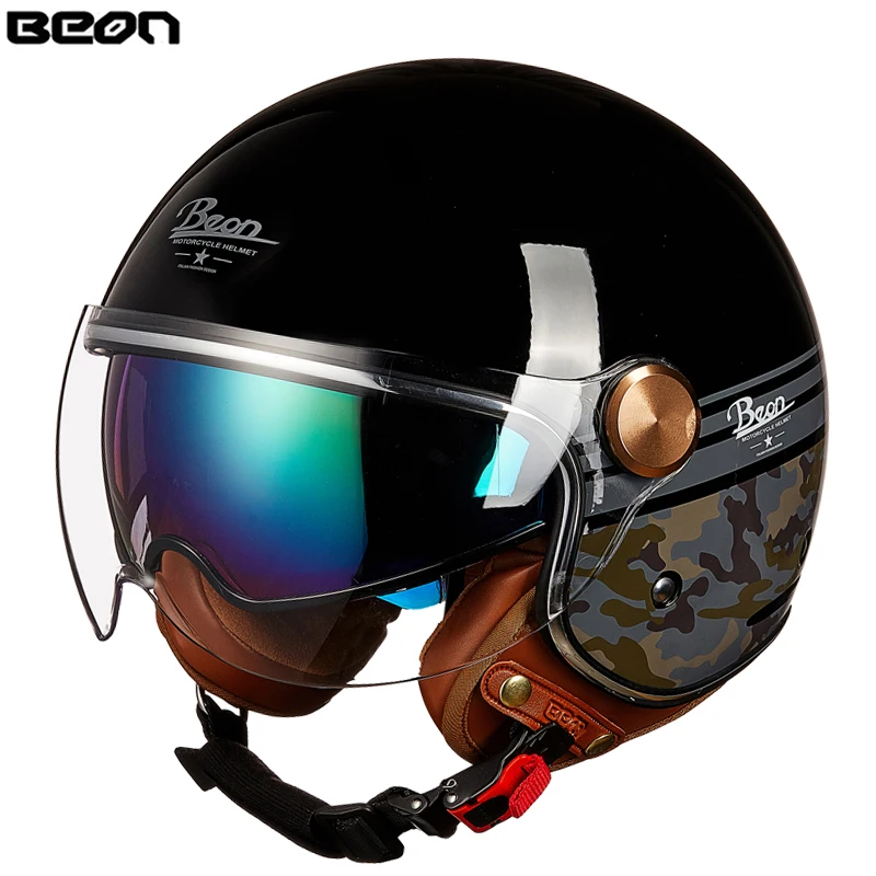 BEON B120 Motorcycle Helmet beon twin shield Motorbike helmets casco capacete ECE Certification