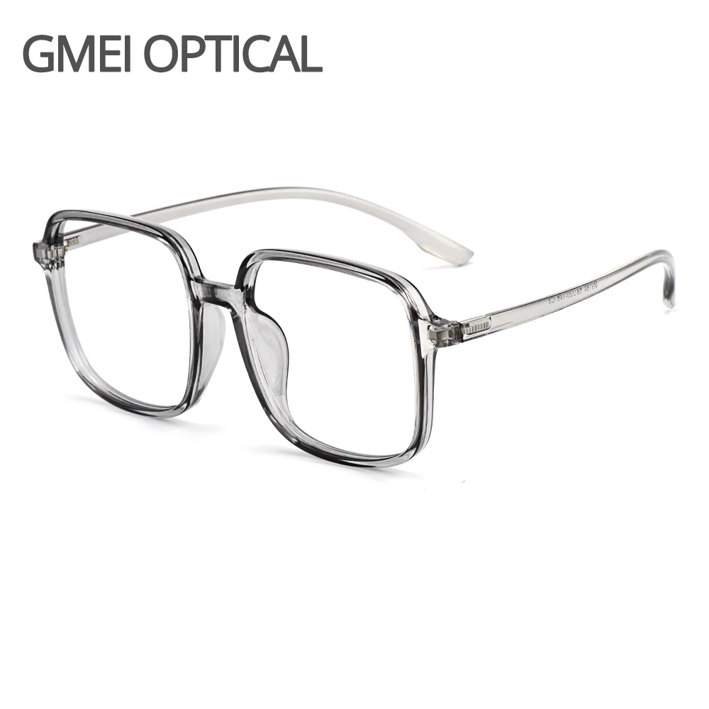 Gmei Optical Ultralight Transparent Men Big Glasses Frame TR90 Plastic Eyewear Large Size Women Myopia Spectacles Frames M9164