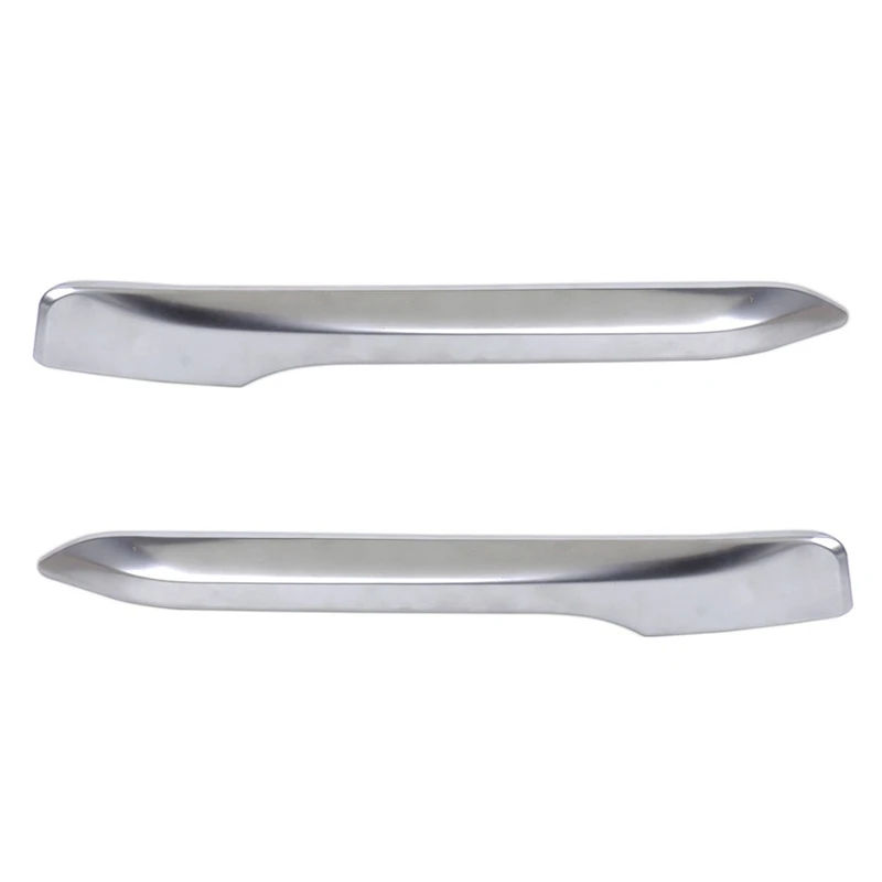 2X Silver Chrome Plated Fog Light Cover Trim Eyebrow for-BMW F48 X1 2016-2019