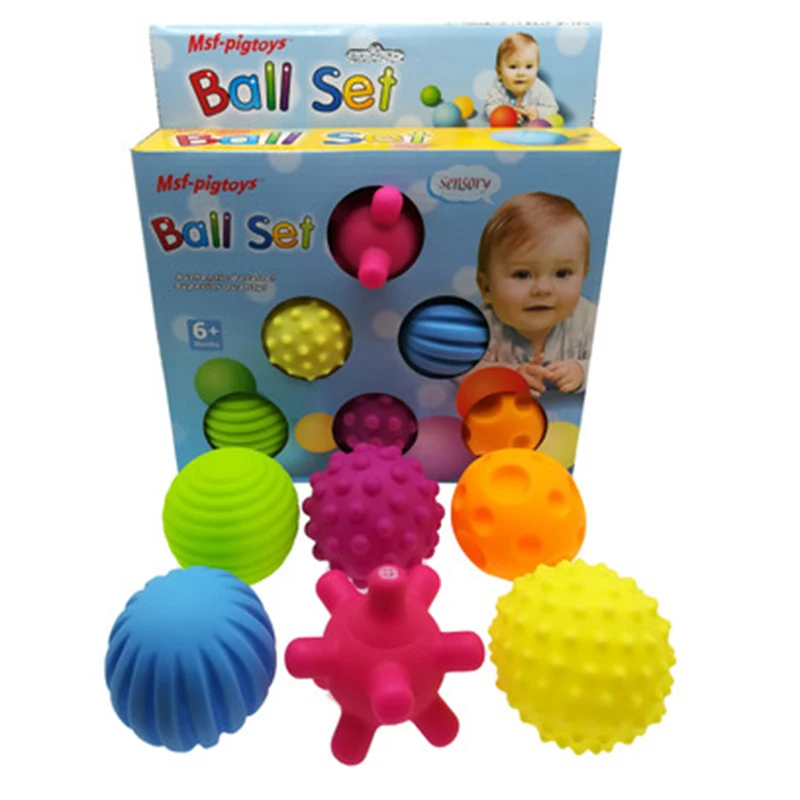 Baby Toy Sensory Balls Set Textured Hand Touch Grasp Massage Ball Infant Tactile Senses Development Toys For Babies 0 12 M Games