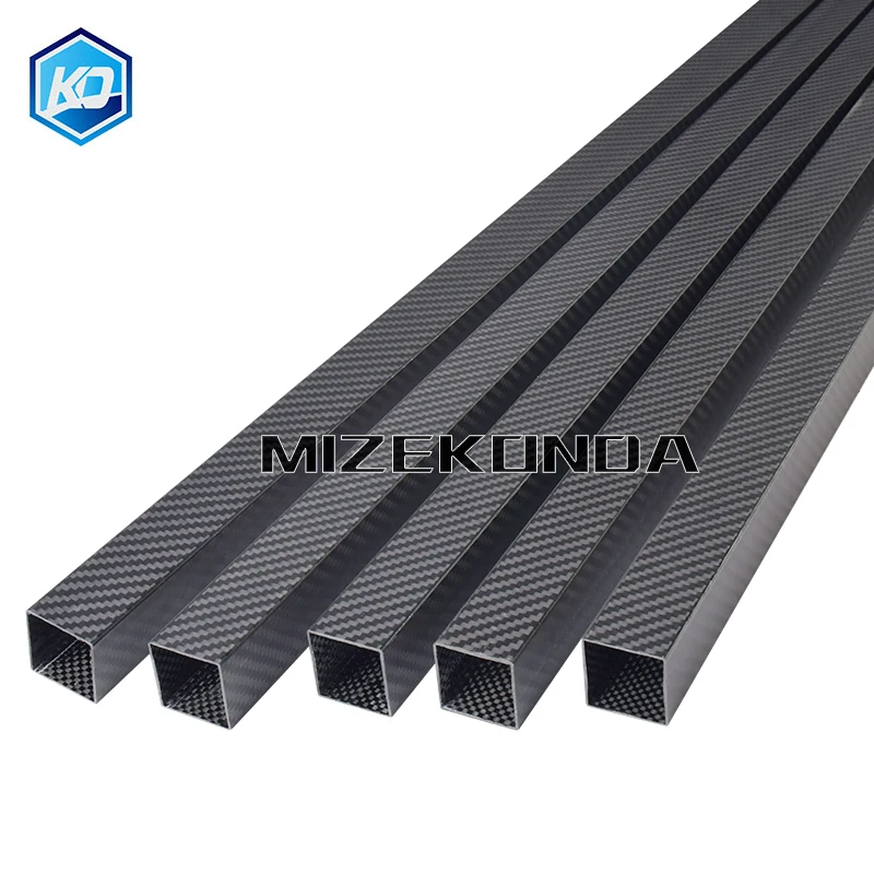 1Pcs 1000mm 3K Full Carbon Fiber Square Tube OD 8 10 15 20 22 25 28mm Twill Matte Surface Dedicated To Multi-Rotor Accessories