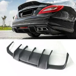 Unpainted Fiberglass Rear Trunk Diffuser For Mercedes Benz CLS Class W218 CLS350 CLS63 AMG Bumper 2011~2014