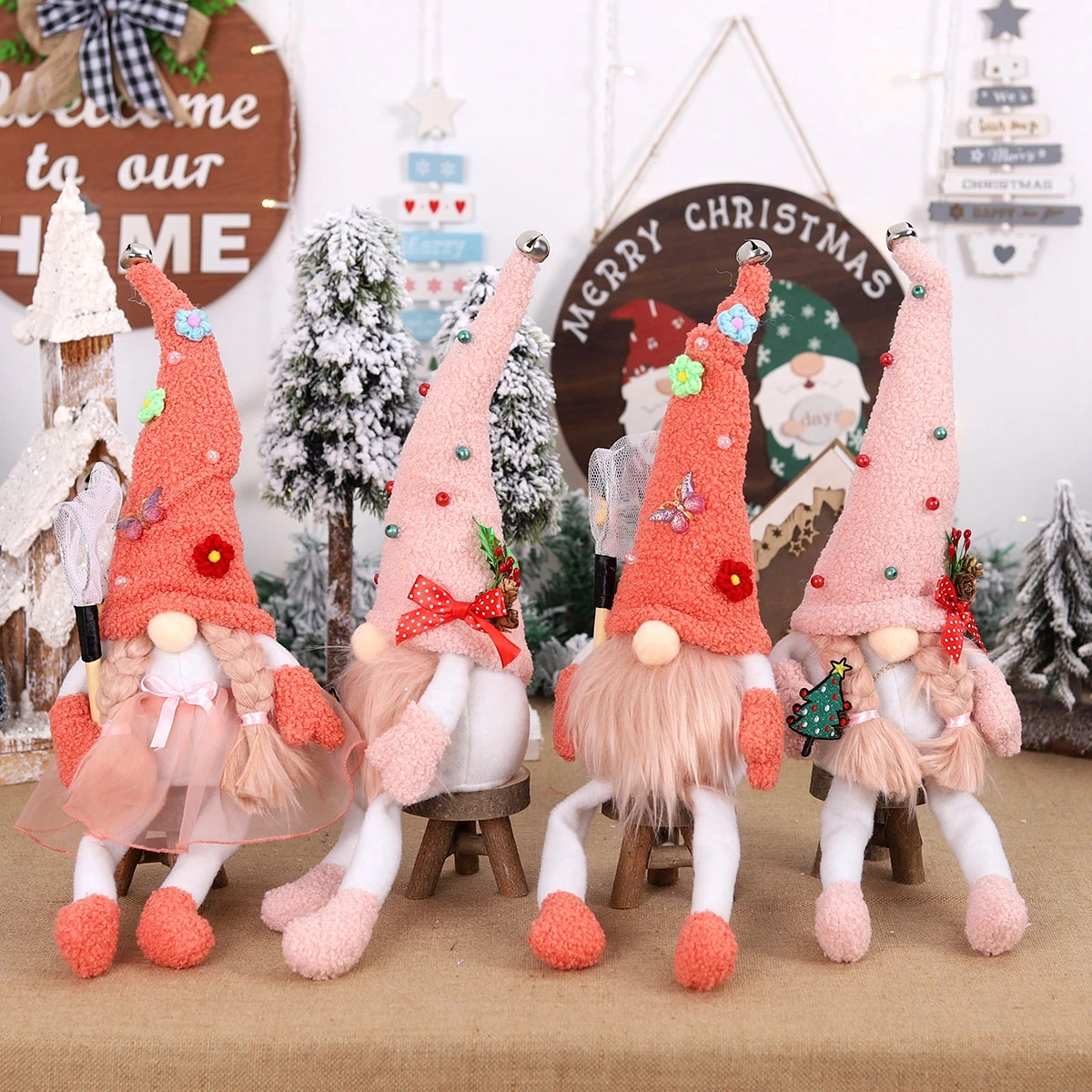 

Christmas Faceless Doll Merry Christmas Decoration For Home 2022 Xmas Santa Ornament Navidad Pendant Gifts Happy New Year 2023