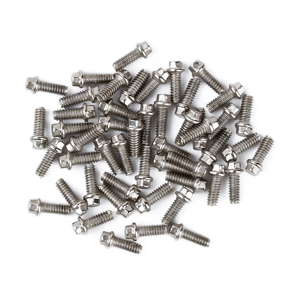 INJORA M2 M2.5 M3 Steel Scale Beadlock Ring Screws 1.9 2.2 Wheel Rims for 1/10 RC Crawler Car TRX4 Axial SCX10 AXI03007 VS4-10