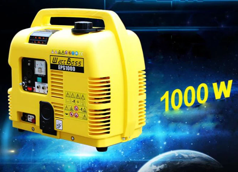 Silent gasoline generator 220V household 1000W mini single phase portable fuel saving