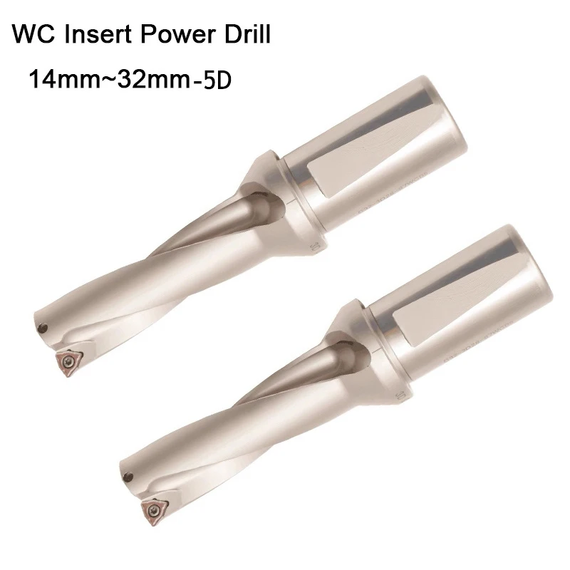 5D fast long diameter metal ZD05 14mm -32mm WC Drill Type For U Drilling Shallow Hole indexable indexable insert drills