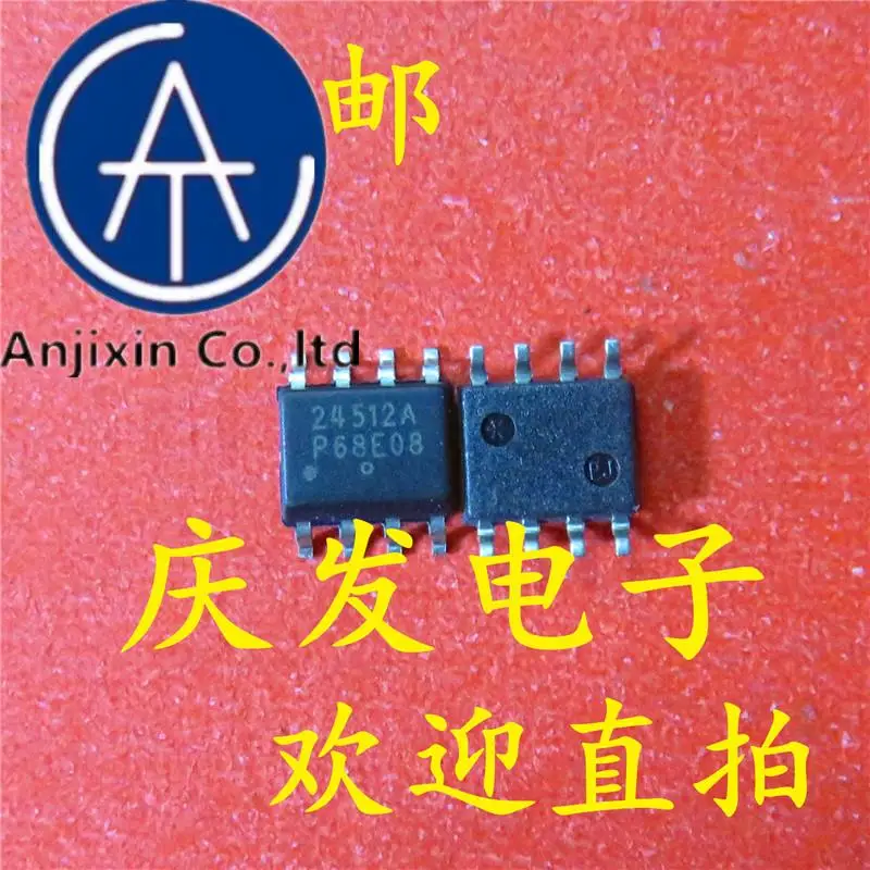 

10pcs 100% orginal new in stock CAT24C512WI-GT3 24512A SOP8