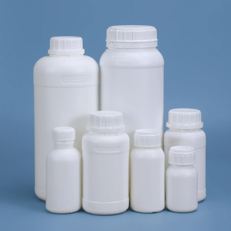 5PCS Empty 200ml Fluorinated Bottle Airtight Plastic Bottle for Chemical Solvent Acid and Alkali Resistant Container 5PCS