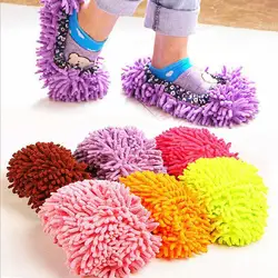 Multifunction Duster Mop Slippers Lazy Shoes Cover Washable Reusable Microfiber Foot Socks Floor Dust Cleaning Tool Mopping Shoe