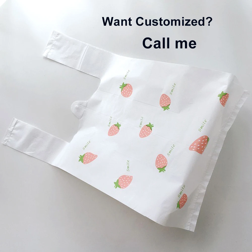 

Pizza Packing Bag Cake Gifts Bag Plastic Organizer Shopping Bag Restaurant Take Out Plastic Bag Can Be Customized Logo