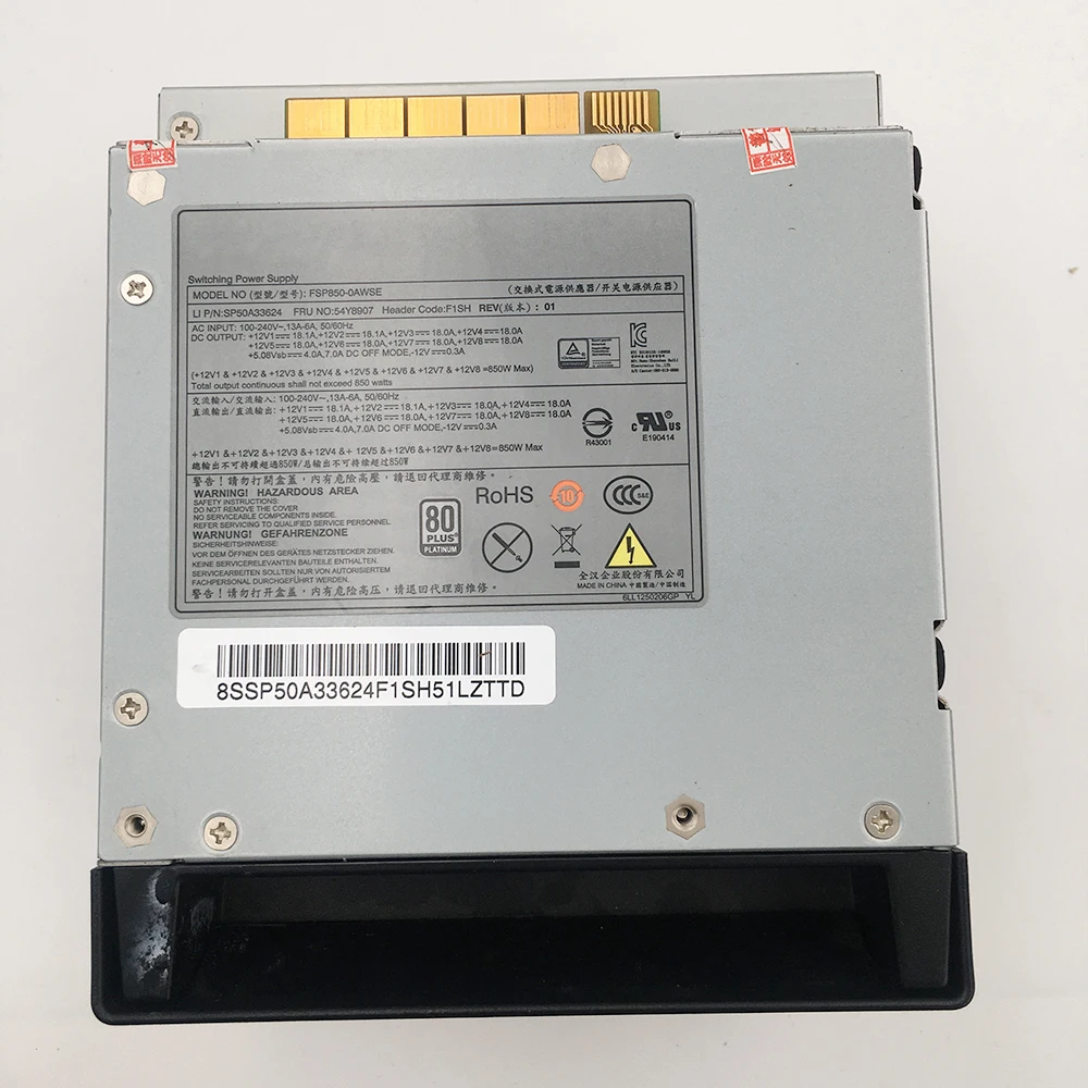 Imagem -02 - Fonte de Alimentação 850w para Lenovo P500 P700 P710 54y8907 Fsp8500awse