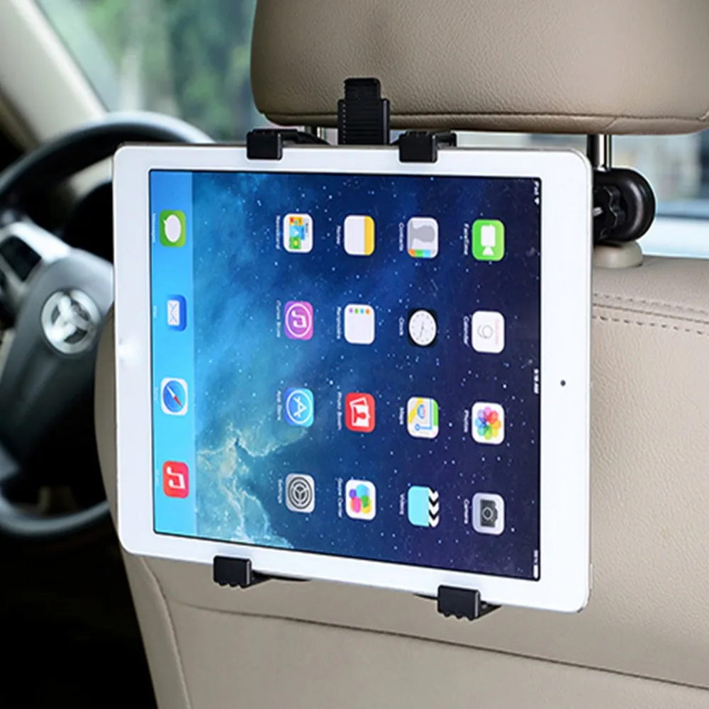 Universal Car Seat Mount Telescópica Tablet Titular, Bracket Clamp Rack para iPad