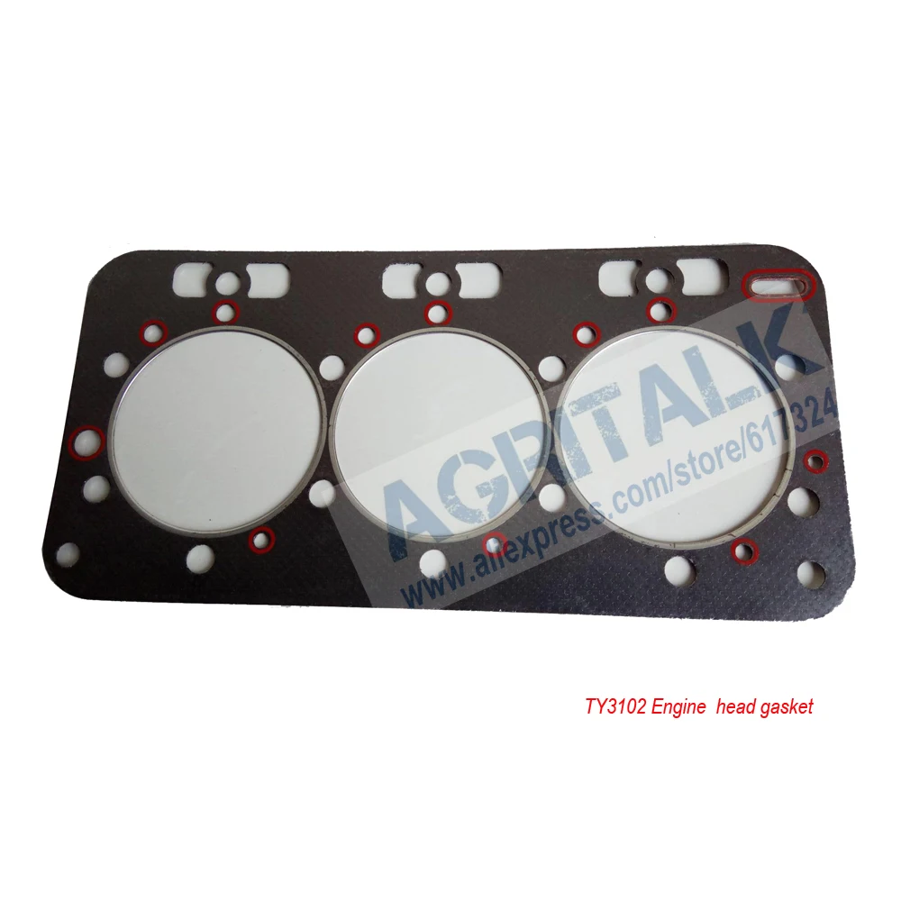 De koppakking voor Jiangdong motor TY3100IT/TY3102IT/TY395T (TY395.2-6), deel nummer:
