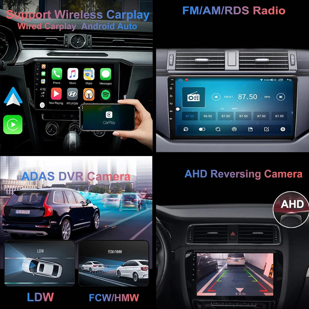 4G+Wifi 9 inch Android 14 Car Radio Multimedia Navigatie For Ford Transit 2015 -2021 Stereo Dsp Video Player Autoradio BT