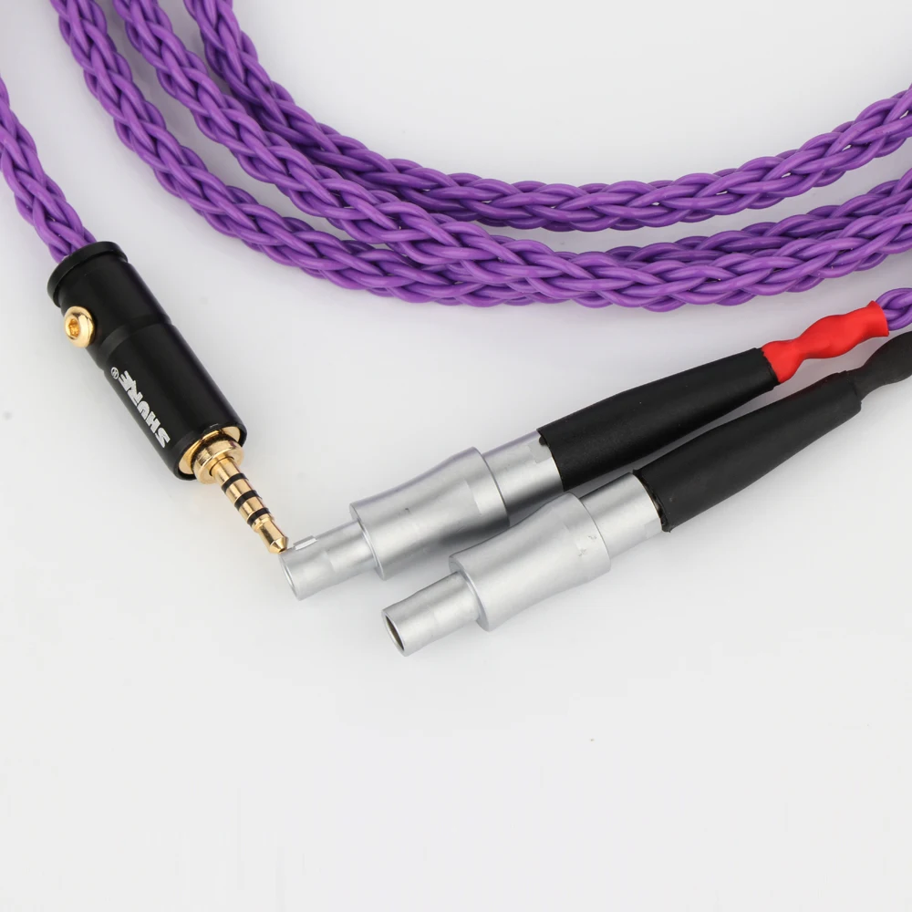 كابل سماعة رأس مطلي بالفضة لصوت لغز ، 8 نواة ، 7N ، OCC ، HD800 ، HD800s ، HD820s ، HD820 ، D1000 ،