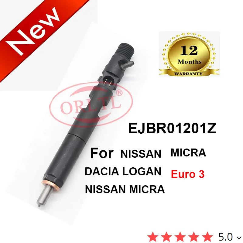 

4PC High Quality Injector EJBR01201Z Nozzle R01201Z for NISSAN MICRA DACIA LOGAN NISSAN MICRA Euro 3