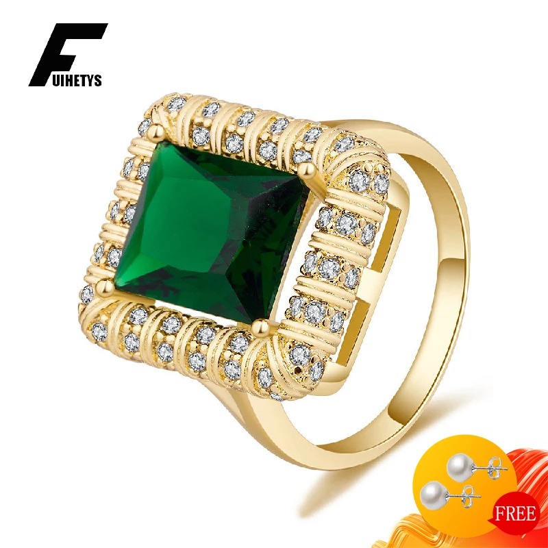 

Luxury 925 Silver Jewelry Ring with Emerald Gemstone Charm Finger Rings for Women Wedding Engagement Party Accessories Wholesale