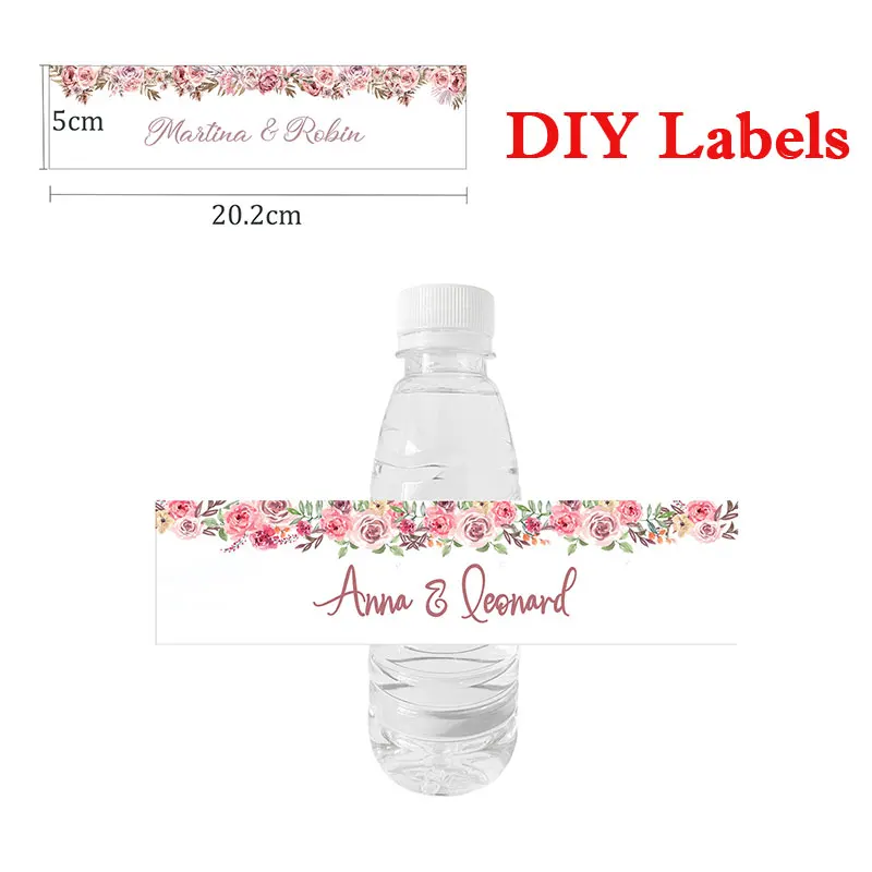 

30pcs, Custom Water Bottle Stickers DIY Christmas Wedding Labels Party Anniversary Confession Halloween Decorations for Home Tag