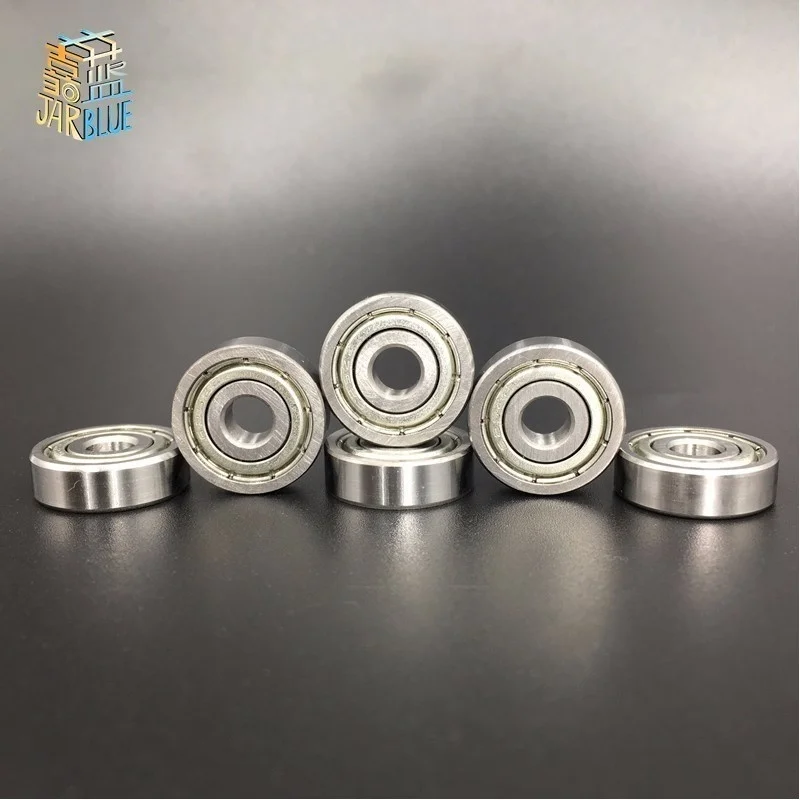 10PCS Flange Ball Bearing 608zz 623zz 624zz 625zz 635zz 626zz 688zz 3D Printers Parts Deep Groove Flanged Pulley Wheel