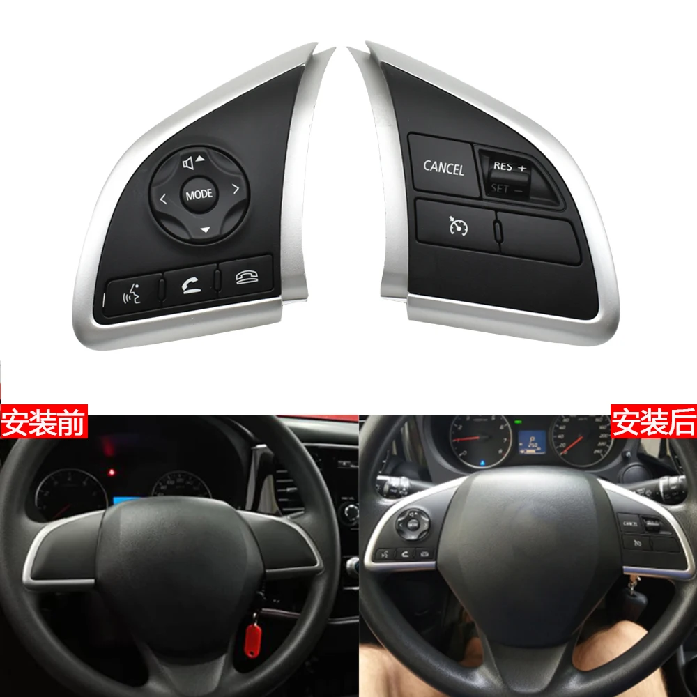 Cruise Control Switch Steering Wheel Button For Mitsubishi Outlander 3 2014 2015 2016 2017 2018 2019 2020 2021 2022