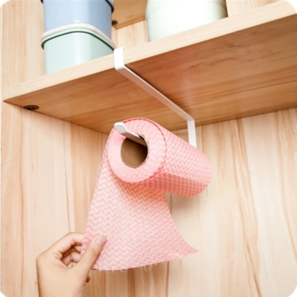 Multifunktions Eisen Handtuch Rack Lagerung Halter Hängen Rolle Papier Organizer Tissue Handtuch Bar Küche Tools1