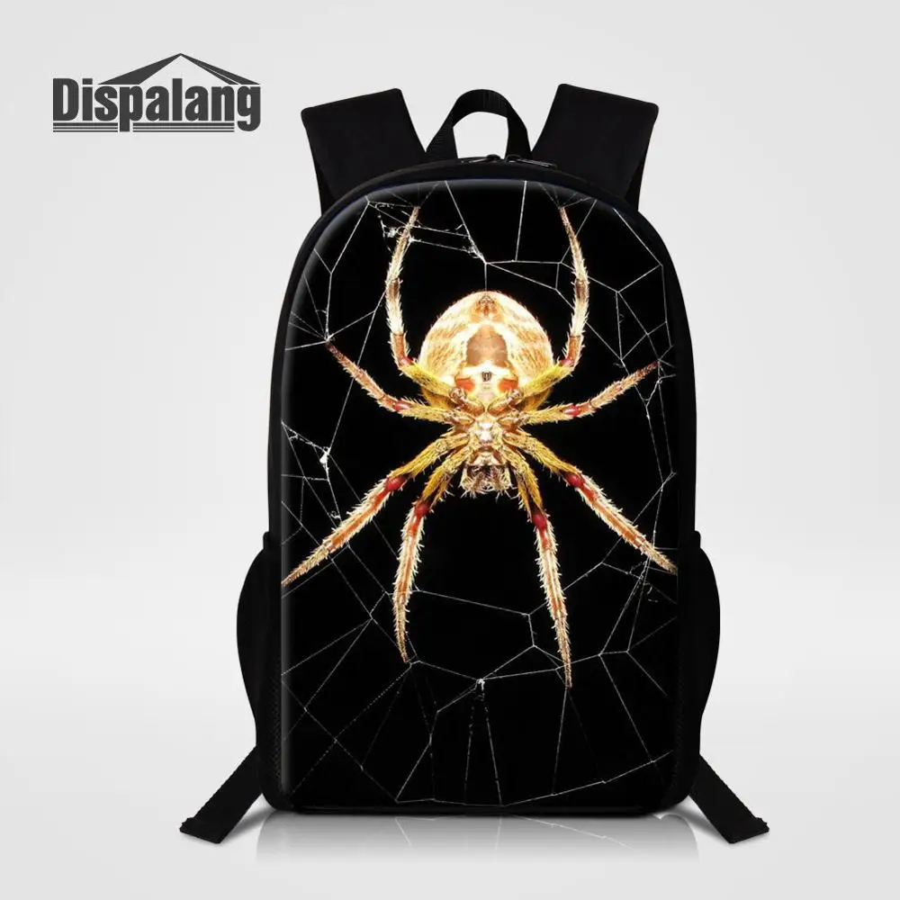 Male Business Travel Shoulder Backpack Animal Spider School Bags Customize Logo Schoolbag For Boys Student Fashion Print Bookbag