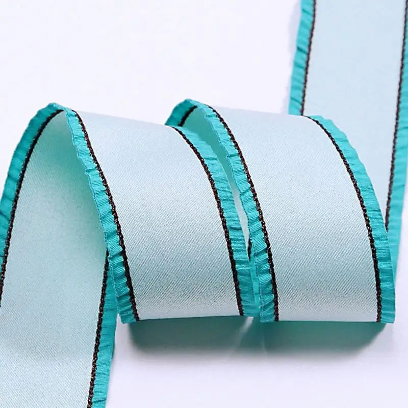 10 yards /25mm/38mm/ double-sided pleated flounces Ribbon DIY handmade material Headwear Bow dress material decoration