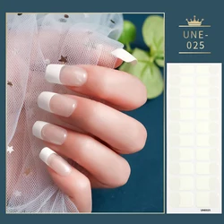 Lijm Nail Stickers Set Transperant Nagellak Stickers Fashion Nail Art Accessoires Decor Stickers Voor Nagels