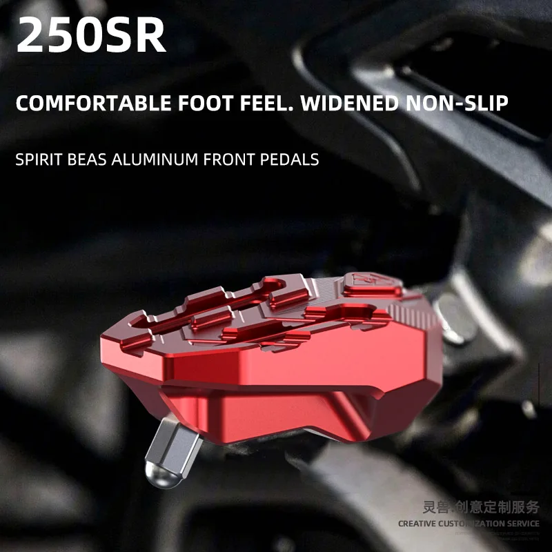 

Spirit Beast Motorcycle mount Front Footrest Non-slip Pedals Rest Foot Pegs Pedal Modified Accessories For CFMOTO 250SR CF250-6A