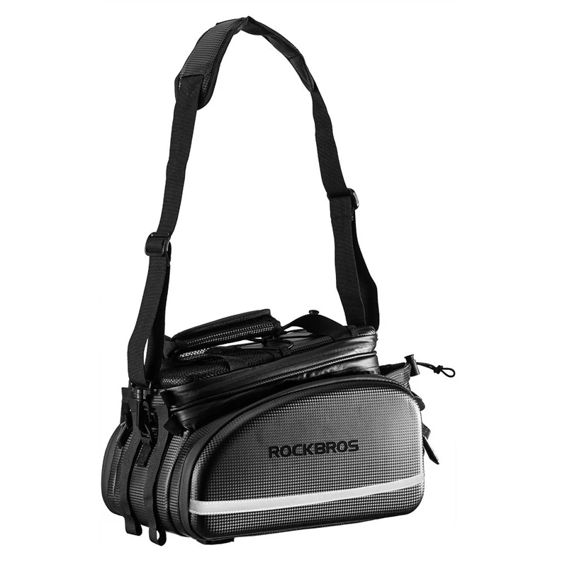 ROCKBROS – sac de transport de vélo pour vtt sacoche de rangement pour vélo sac de voyage multifonctionnel de grande capacité avec housse de pluie