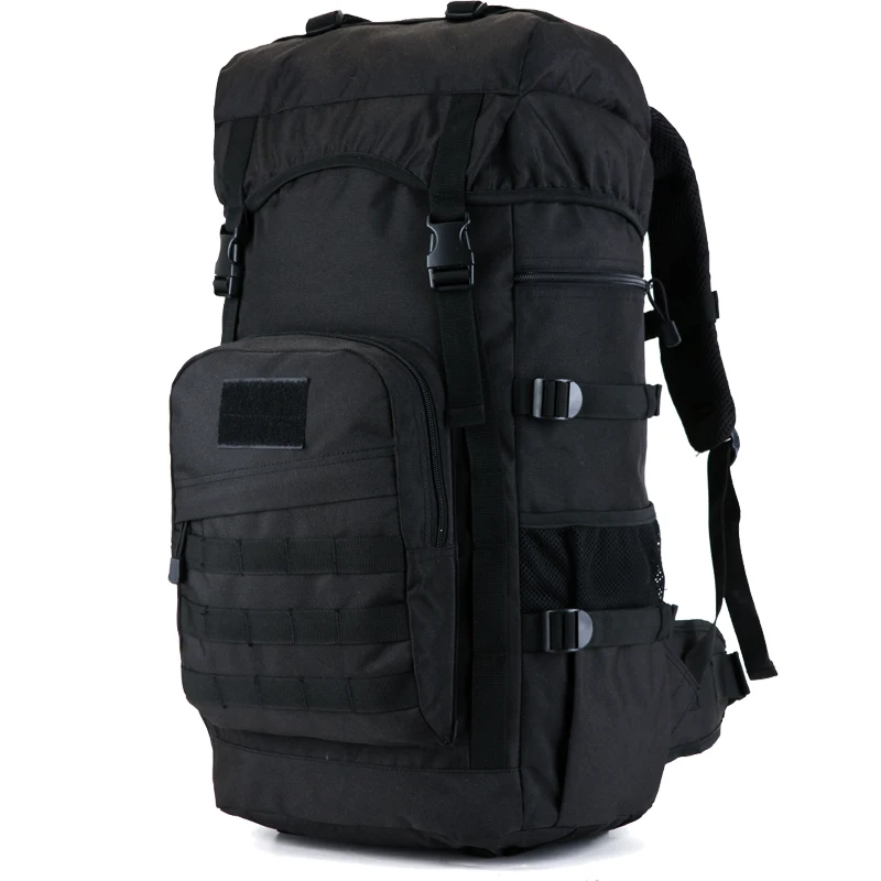 Impermeável Nylon Tactical Backpack, Grande Capacidade, Molle Bag, Escalada, Caminhada, Mochilas de Viagem, 50L