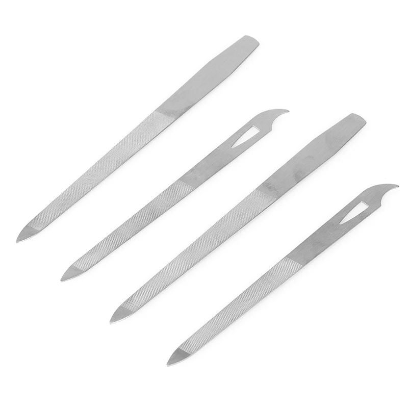 Stainless Steel Nail Art File Rod Double Sides Buffer Grinding Finger Cuticle Remover Polish Acrylic Gel Manicure Pedicure Tools