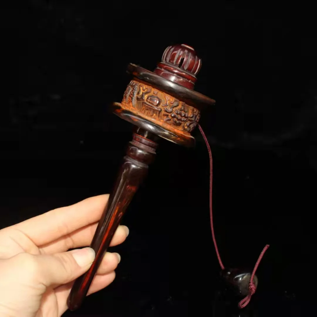 

Collection QingDynasty Tibet Bone carving prayer wheel