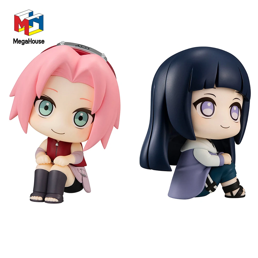 

Megahouse Original Look Up Series Naruto Haruno Sakura Hyuga Hinata Collectile Model Kawaii Anime Figure Action Toys Gifts