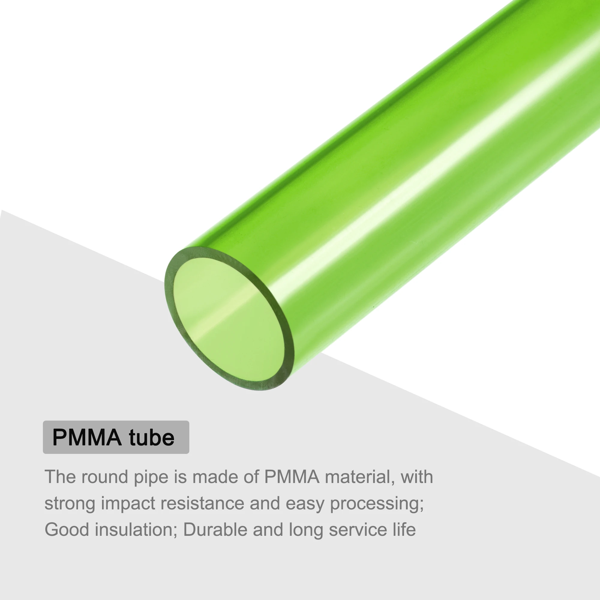 50cm Length High Transparent Acrylic Tube PMMA Organic Glass Tube Aquarium Drain Pipe Fish Tank Plexiglass Pipe for Handicrafts