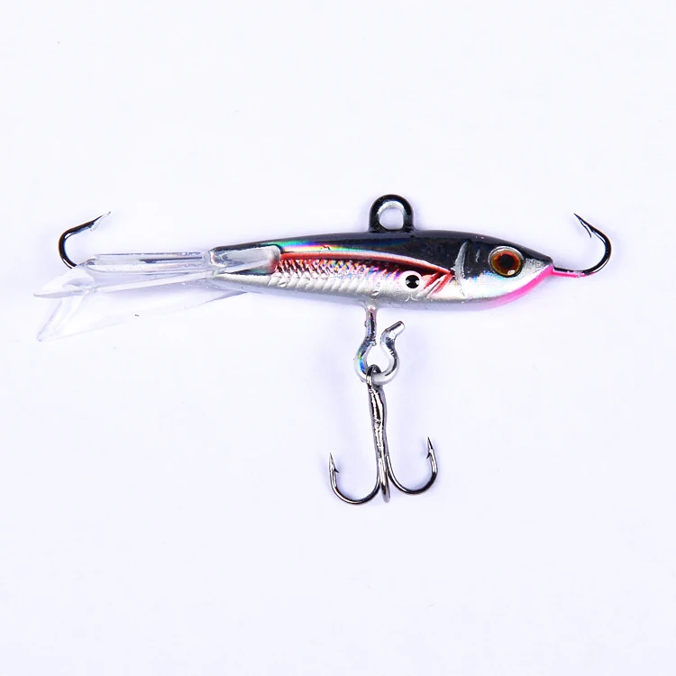 DORISEA 1Pcs 60mm 10.5g Ice Fishing Hook Vertical Jigging Lure Bait Hard Lead Fishing Lure For Saltwater Fish,Walleye,Panfish