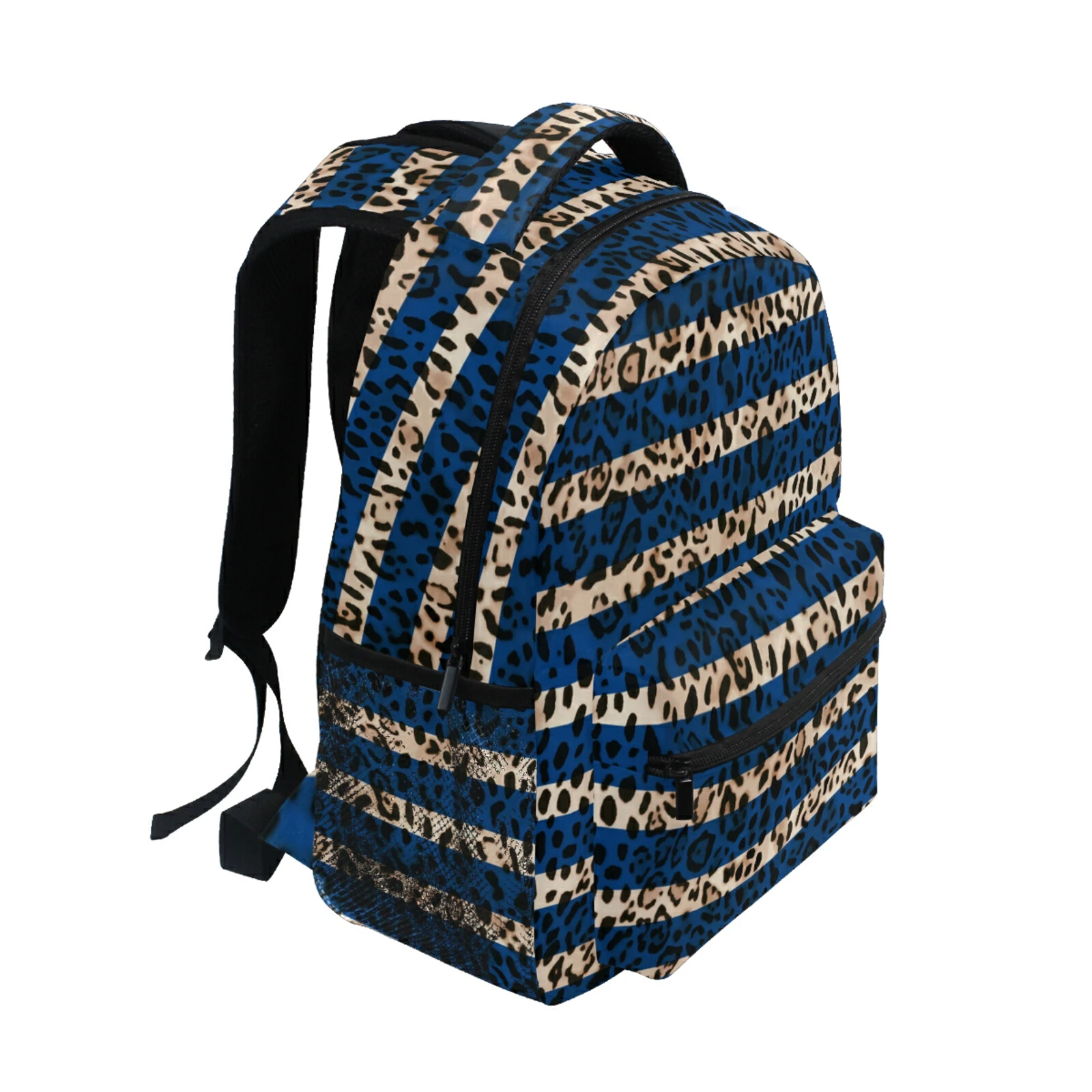 New schoolbag Aztec Stripe Leopard Spot Women Backpack Harajuku Fashion Female School Bag Large Capacity Light Travel Knapsack