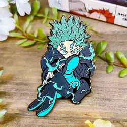 My Hero Academias Midoriya Izuku Hard Enamel Pin Cartoon Anime Fans Collect Metal Brooch Accessories Fashion Unique Jewelry Gift