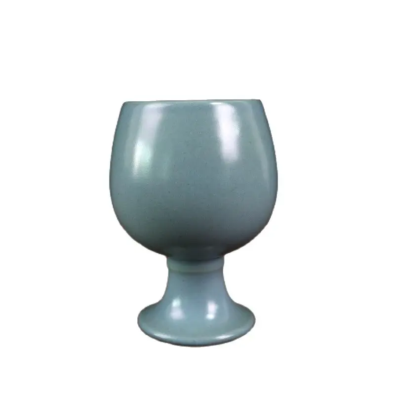 

China Old Porcelain Blue Glazed Goblet