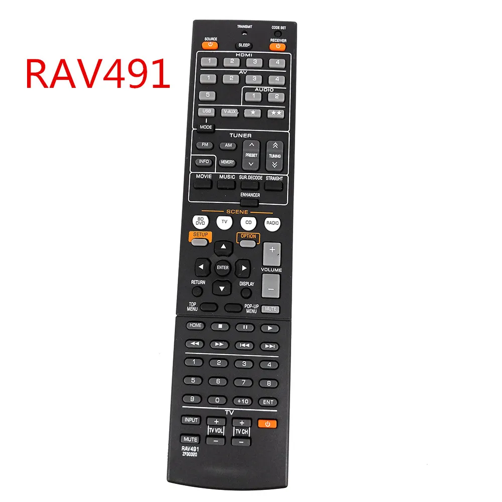 

New Remote Control RAV491 ZF30320 For YAMAHA HTR-4066 RX-V475 AV Receiver Radio TV REPLACE RAV375 RX-V375 RAV494 RX-V479