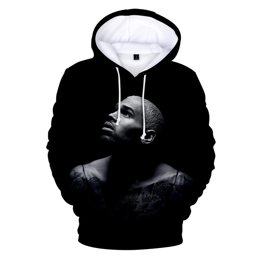 Pop Singer Chris Brown 3D Printed Hoodie Men's Sweatshirt Women Hip Hop Harajuku Streetwear Chris Brown Adults and Children Coat