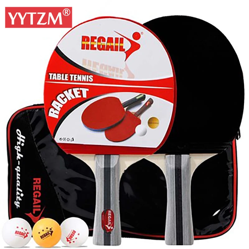 High-quality Horizontal Poplar Racket Set for Table Tennis Beginners School Training with High-Quality Handles and Various Color