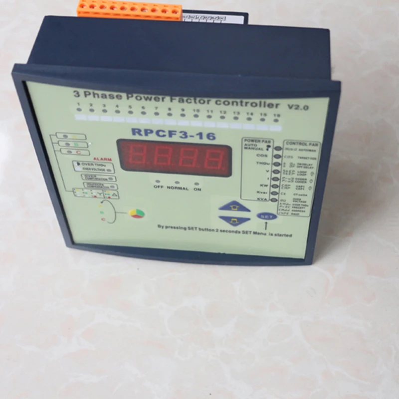 JKWF-16 thyristor power controller 16step split phase with RS485 220v replace current meter voltage meter in capacitor bank