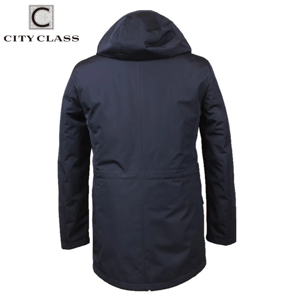 CITY CLASS Busines Jacket Coat Winter New Arrivals Hot Sale Soft Padding Hood Zipper Casual Cool Jacket Coats Set for Male 79235