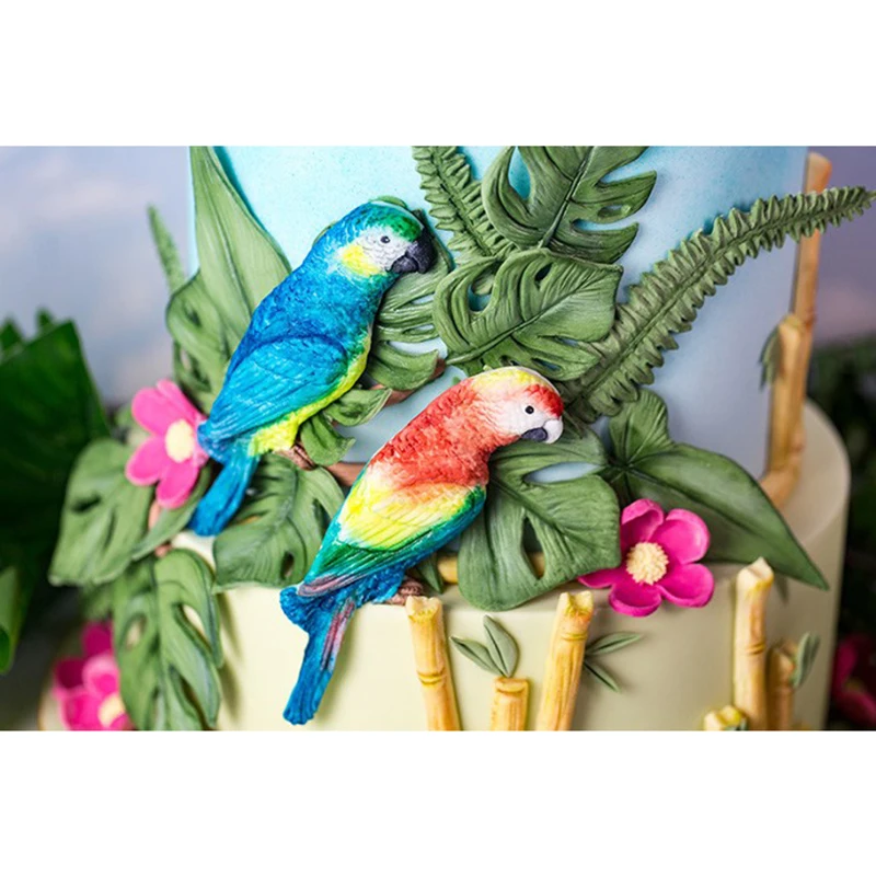 Woodpecker Parrot Mould Silicone Mold Fondant Cake Decorating Tool Gumpaste Sugarcraft Chocolate Forms Bakeware Tools